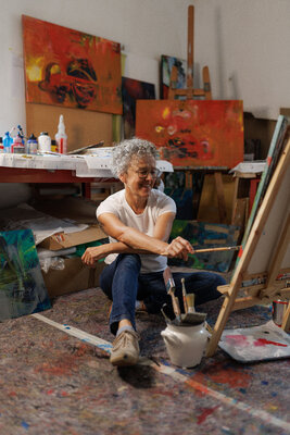 Karoline Kornek im Studio