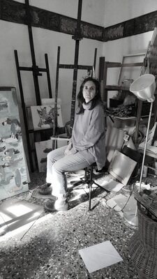 Chiara Silvano im Studio: Questa sono io nel mio studio