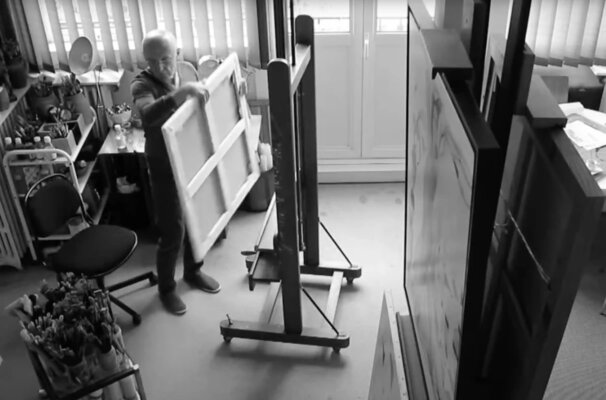 Gérard Daran im Studio: Daran dans son atelier