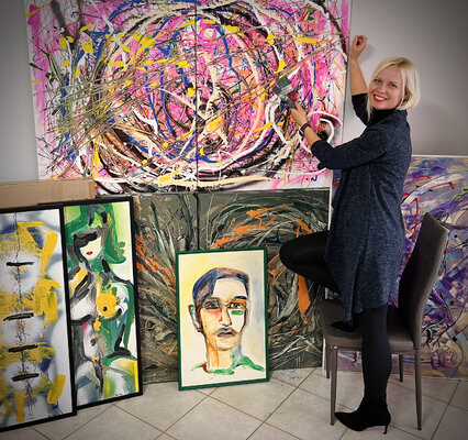 Ruta Riekstina nello studio