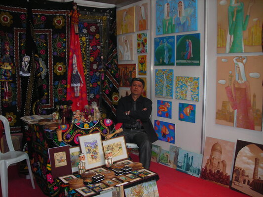 Nodir Shoabduraximov in the Studio