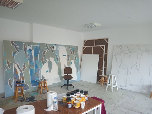 Nodir Shoabduraximov in the Studio