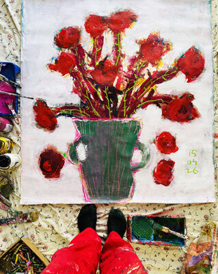 Jose Luis Benitez Segura in the Studio