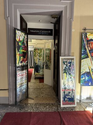 Maurizio Carpanelli dans le studio: Ingresso della galleria