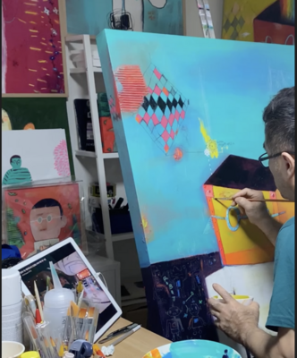 KIM Younggon in the Studio