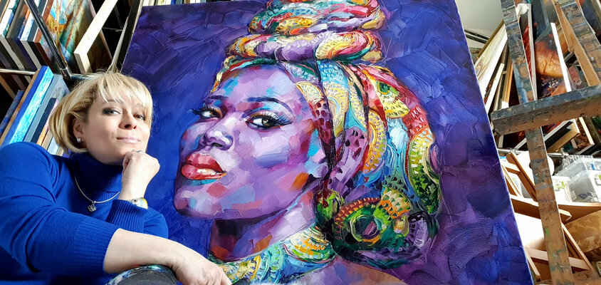 Viktoria Lapteva im Studio