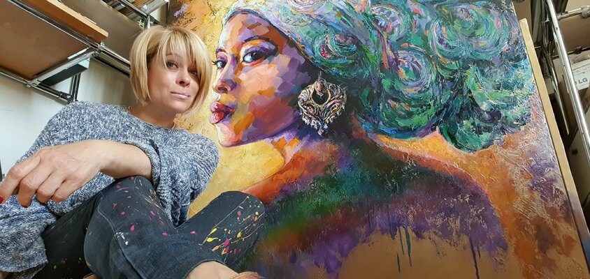 Viktoria Lapteva im Studio