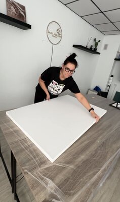 Daria Vergina in the Studio: I don't have a big creative studio, but it's very cozy, like home.