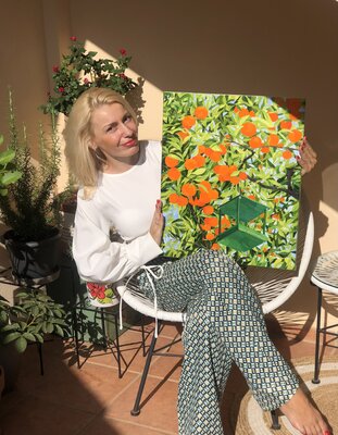 Ulyana Korol in the Studio: Juicy winter painting