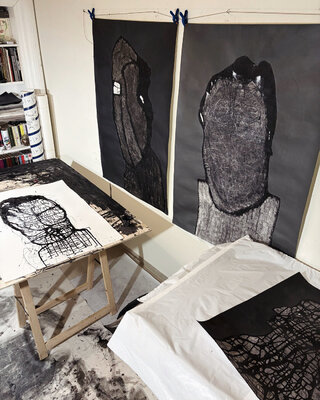 luigi bellinzoni in the Studio