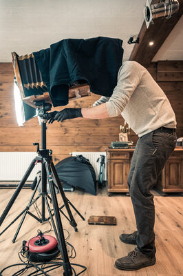 Christian Bärnthaler in de studio
