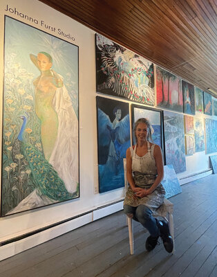 Johanna Furst in the Studio