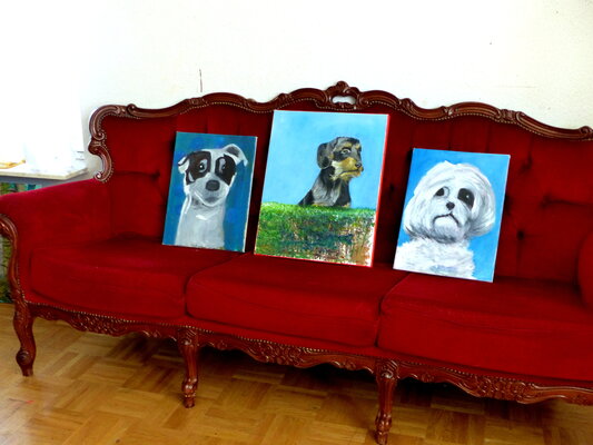 Sandra Fritz in the Studio