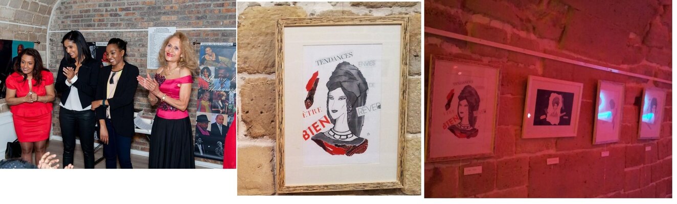 Nathalie REY nello studio: Espace Saints-Pères : Exposition à l'occasion du lancement des Rendez-vous des Belles D'Ames. Paris, février 2017