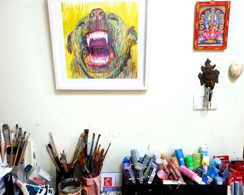 Roi Pajursky in the Studio