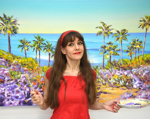 Iryna Kastsova im Studio