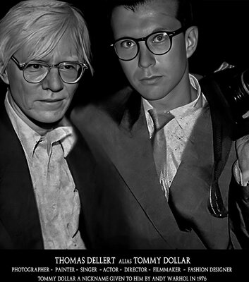 Thomas Dellert in de studio: Me with my mentor Andy  in Manhattan 1980s