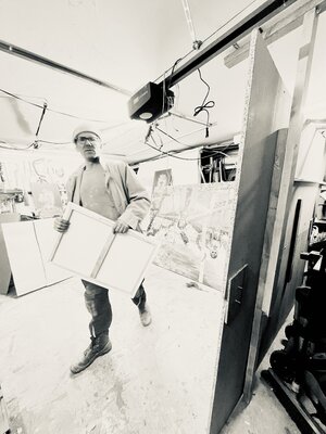 Julian Verweyen in de studio