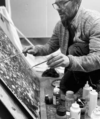 Julian Verweyen in the Studio