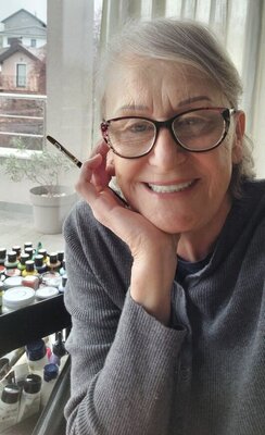 Ellen-Nizsa Boras in the Studio