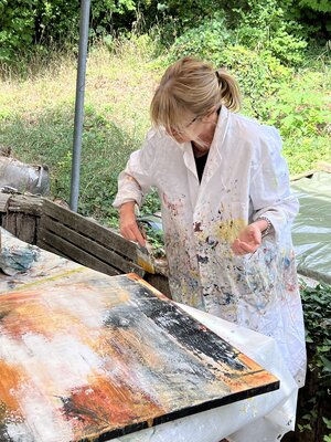 Isabelle Schenckbecher-Quint im Studio