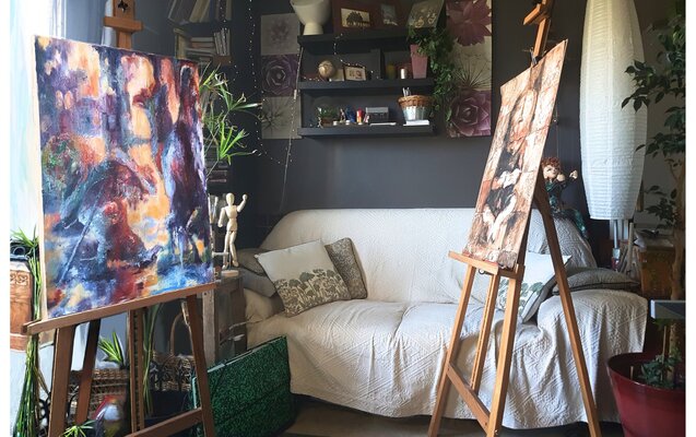 Tong Xiong Art in the Studio: L’univers est mon véritable atelier ; le voyage depuis mon salon.