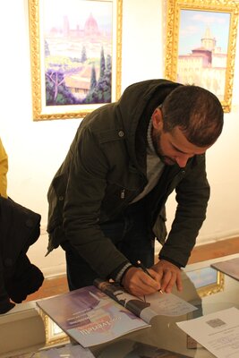 Revaz Tcheishvili in the Studio