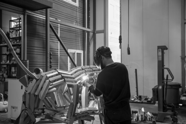 Woo-jin Kim in the Studio