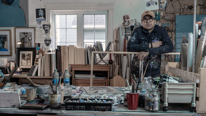 Tawfiq Chichani in the Studio