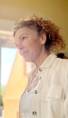 Anne Pierre en el estudio