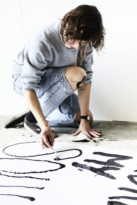 Tanja Oppel nello studio: writing