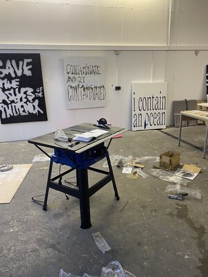 Tanja Oppel nello studio: studio view