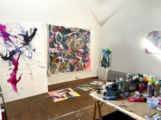 Fabienne Moon im Studio