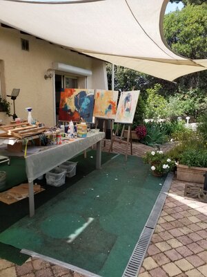 Marion Hedger in the Studio: My summer studio