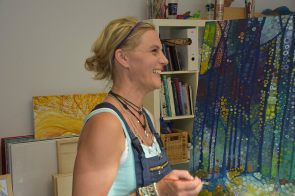 Michelle Kranz nello studio