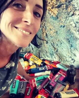 Patrizia Pacini in the Studio