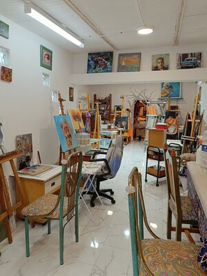 Megon Art in the Studio: Durante las clases en mi taller