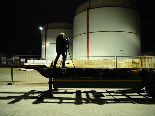 Markus Lehr en el estudio: Working on location