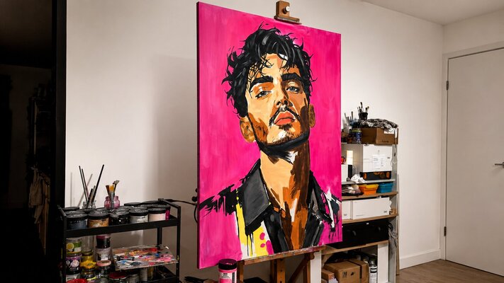 Casto Albarracin Martinez in the Studio