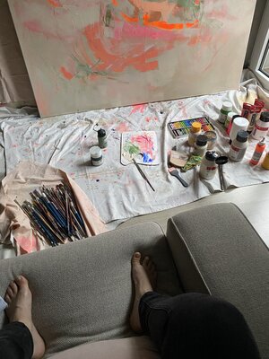 Anastasia Pris en el estudio: Work in Progress, im Studio