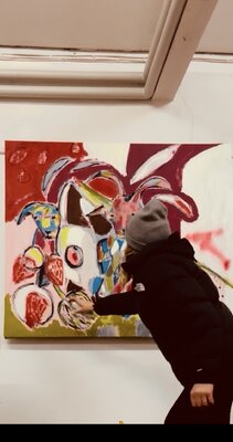 Ursula Dekassian in the Studio
