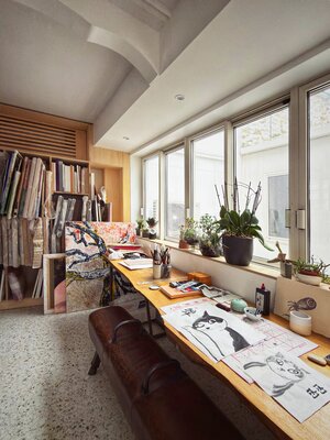 Jie Wang im Studio: Atelier de Jie WANG à Paris