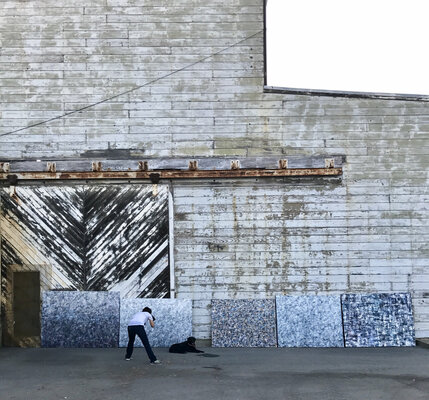 Nikki Vismara in de studio