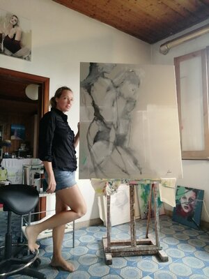 Petra Kaindel in the Studio