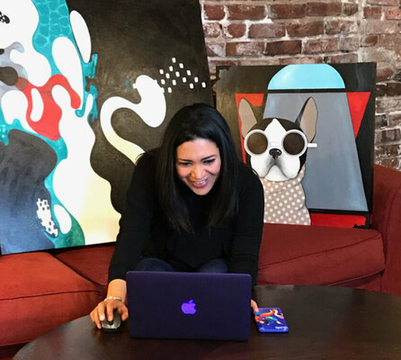 Ilaamen Pelshaw in the Studio