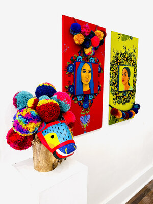 Ilaamen Pelshaw in the Studio: Exhibition The Beauty of Color, Generator Space, Omaha NE.