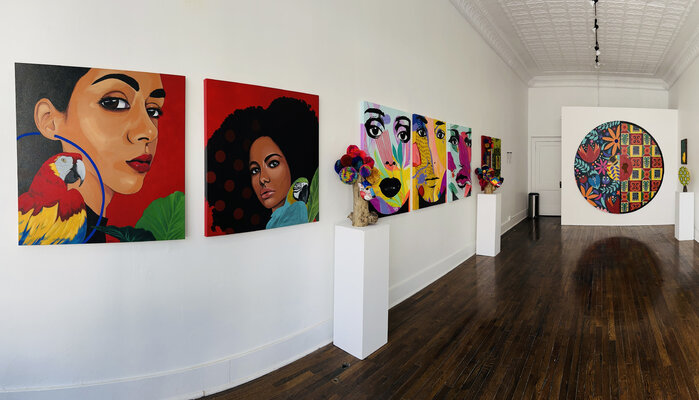 Ilaamen Pelshaw in the Studio: Exhibition The Beauty of Color, Generator Space, Omaha NE.