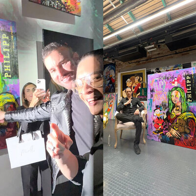 Carlos Pun nello studio: Kawai Art Exhibition with Philipp Plein and Carlos Pun - Warsaw Poland