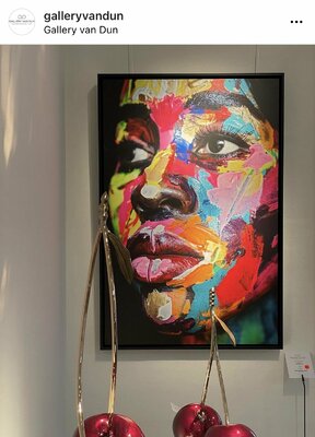 Lina Redford in de studio: Collaboration w/ Eric Ceccarini at Gallery Van Dun
