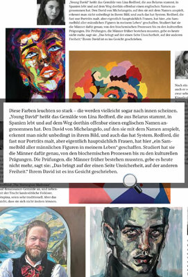 Lina Redford in de studio: Frankfurter Allgemeine Magazin